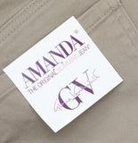 Gloria Vanderbilt Amanda High Rise Straight Leg Jeans Hazelnut Brown 16W