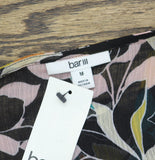 Bar III Printed Tie-Waist Wrap Blouse 100143295 Miami Bloom Black Multi M