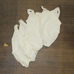 Vintage 4-Pack USA Made Youth Girls Lined Romper Leotard White 5