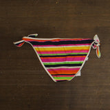 Trina Turk Womens Side Tie Anniversary Stripe Swim Bottom Multicolor Pink 8