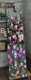 Bar III Womens Floral-Print Tiered Cover Up Dress MBTH25834 Multi Black XL