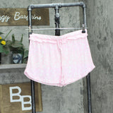 Roudelain Womens 2-Piece Knit Pajama Lounge Tank Shorts Set Spring Shadow Pink S