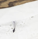 Raviya Cotton Eyelet Button-Front Cover Up Dress 76323X White 1X