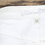 Universal Thread Women's High-Rise Shortie Jean Shorts 00543752 White / Black 16
