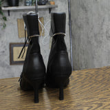 A New Day Womens Mickey Point Toe Moto Ankle Boots 90974111 Black 7M