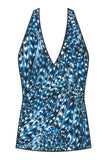Magicsuit Womens Quill Sophie Tankini Top Swim 6019315 Blue Multi 12