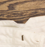 Woolrich X TGT Mid-Rise Barrel Leg Cargo Denim Jeans 94611356 Cream Off White 16