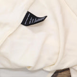 Who What Wear Women's Long Sleeve Scarf Blouse WWT-783 Cream Off White S