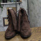 Universal Thread Patsy Tall Fringe Western Boots Cowgirl Chocolate Brown 11M