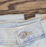 Levi's Baggy Jeans Button Fly High Rise Relaxed Straight Leg On Blast Blue 28X31