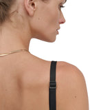 DKNY Womens O-Ring-Trim Crossover Ruched Tankini Top Swim DIMKS208 Black S