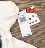 Hello Kitty Lined A-Line Sheath Dress with Removable Faux Fur Collar Off White 6