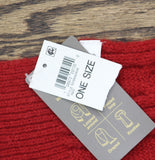 Style & Co. Womens Solid Cable Knit Scarf SC9542505 Red