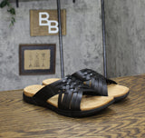 Easy Spirit Womens Meadow Criss Cross Sandals SEMEADOW Black 9.5M