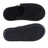 Isotoner Indoor/Outdoor Cozy Plush Terry Knit Clog Slippers 8844 Black L (8.5-9)