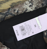 Wild Fable Womens Mesh Long Sleeve Off the Shoulder Party T-Shirt Brown Multi XS