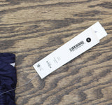 Aqua Womens Swim Shirred Bikini Bottom AQRR25722 Navy Blue / White M