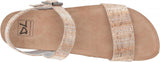 Dirty Laundry by Chinese Laundry Women's Wedge Sandal PALMS CORK Silver Brown 8M