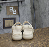 Naturalizer Womens Coast Platform Slingback Flat Sandal Porcelain Brown 8.5M