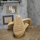 Bearpaw Crux Platform Slide Sandals 1009137019 Iced Coffee Brown 9M