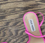 Steve Madden Womens Zarya Heeled Sandal ZARY02S1 Pink Leather 6M