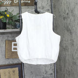 A New Day Womens Bubble Tank Top Elastic Bottom 93280798 White 2XL