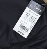 Lauren Ralph Lauren Club Solid Tie Front Underwire One-Piece Swimsuit Black 16
