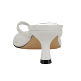 Calvin Klein Womens Opelle Heeled Sandal Kitten KCOPELLE2 White 7.5M