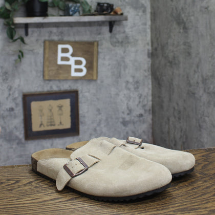 Goodfellow & Co Mens Oswald Suede Clogs 95140649 Taupe Brown 10