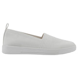 White Mountain Upright Woven Knit Slip-On Cushion Insole Tennis Sneaker White 6M