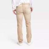 Goodfellow & Co Men's Lightweight Colored Slim Fit Jeans Light Brown 40x30