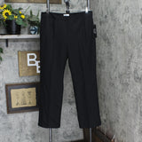 Le Suit Womens Herringbone Side Zip Suit Pants 50041016 Black 14P