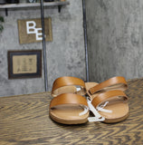 Universal Thread Womens Freya Two Band Slide Sandals 92244841 Cognac Brown 11M