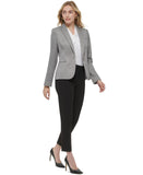 Tommy Hilfiger Womens Metallic Single-Button Blazer Jacket H29JK4AE