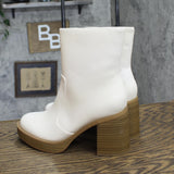Universal Thread Jenna Platform Boots with Memory Foam Insole Off-White Ivory 6M