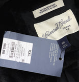 Universal Thread Zip Snap Closure Drawstring Hood Parka Jacket Coat Black 2XL
