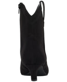 INC International Concepts Womens Secia Western Booties Black Microsuede 10.5M