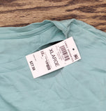 State of Day Womens Cotton Blend Short-Sleeve Sleep Tee Canton Blue Green XL