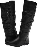Cliffs By White Mountain Women's Francie Knee High Boot Black Smooth 7M