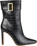 Journee Collection Elanie Tru Comfort Foam Zip Block Heel Booties Black 9.5M