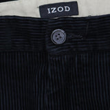Izod Mens Corduroy Chino Dress Pants 166a7609a5e466 Black 34