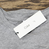 Calvin Klein Gray Embellished Printed Short Sleeve Crew Neck T-Shirt Gray XS