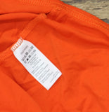 Avenue Kaylie Hi-Low V-Neck Split-Back Short Sleeve Top 214390 Orange 20W