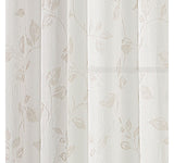 Regal Home Print Grommet Sheer Single Curtain Panel Ivory Linen Brown 50x95