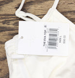 Solid & Striped Womens Eva Bikini Top Cloud Terry Brule Off White L