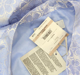 Kasper Funnel Neck Topper 3/4 Sleeve Open Front Jacket California Sky Blue 12