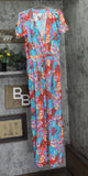 INC International Concepts x Jeannie Mai with Zip Fly Tropical Print Red Multi M