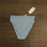 Sanctuary Womens Refresh Rib High Rise Bikini Bottom SARR25552 Blue Chateau S