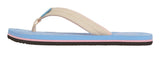 Floopi Women Durable EVA Floral Textured Flip Flops Blue 6M