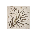 Max Mara Womens Square Feather Print Silk Scarf Foulard Powder Brown OS